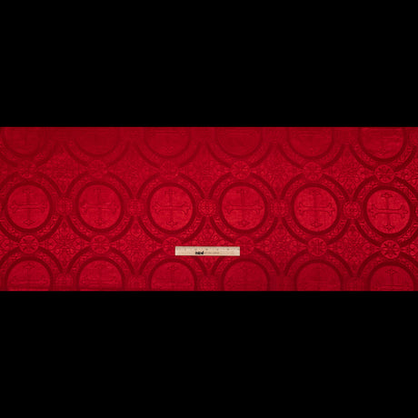True Red Ecclesiastical Jacquard