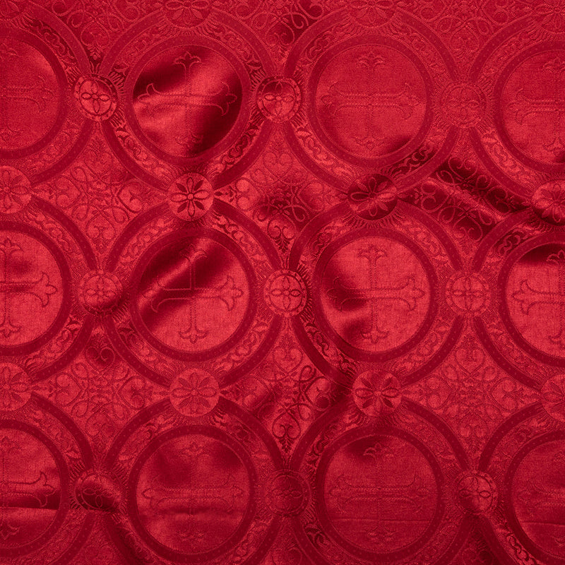 True Red Ecclesiastical Jacquard