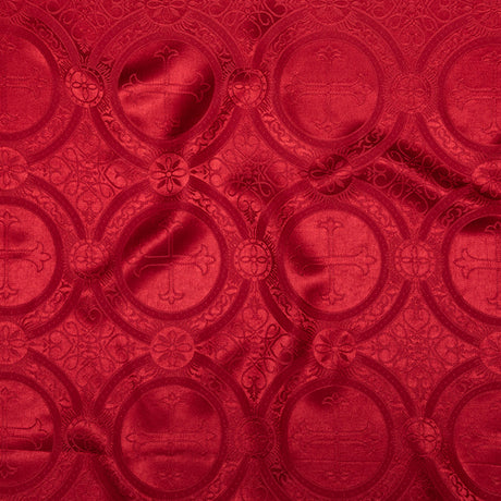 True Red Ecclesiastical Jacquard
