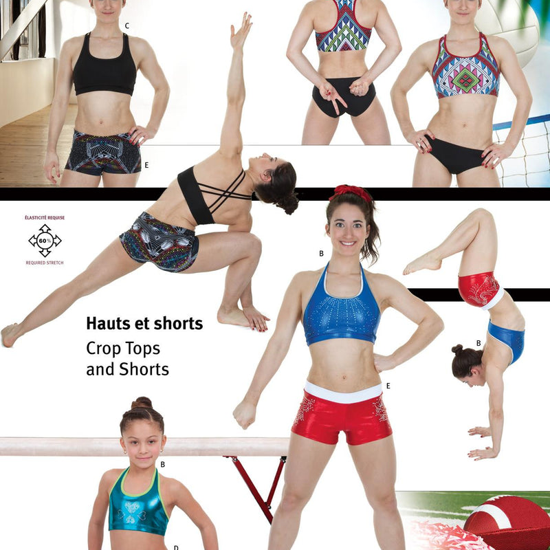 Sewing Pattern Crop Tops and Shorts by Jalie