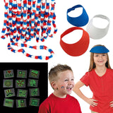 Value Patriotic Parade Wearables Kit 96 Pieces