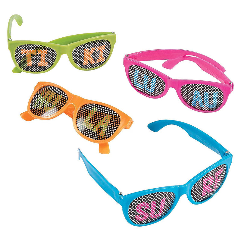 Luau Pinhole Glasses – Set of 12
