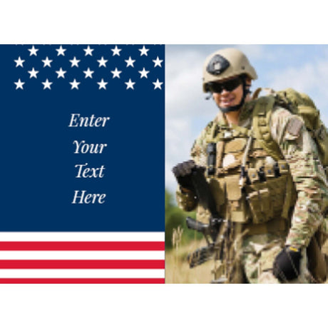 2 1/2" Personalized Patriotic Photo Memorial Votive Holders 12 Pieces