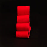 Italian Red Double Faced Brushed Velvet - 0.625"