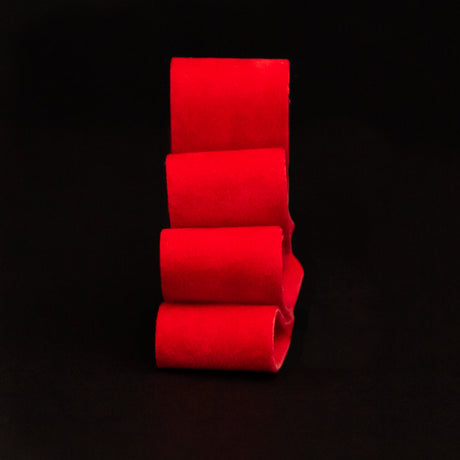 Italian Red Double Faced Brushed Velvet - 0.625"