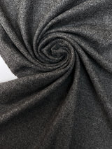 Wool Tweed Fabric Melange Gray