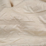Ivory Bonded Taffeta and Wool Knit featuring Puckered Squares