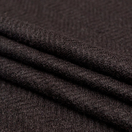Black Chevron Chunky Wool Knit