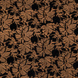 Floral Bonded Wool Knit and Velour - Apricot Buff and Black