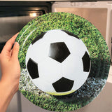 8 Ct. Sports Fanatic Soccer Party Paper Dinner Plates 8 3/4" Plates for Soccer Fans