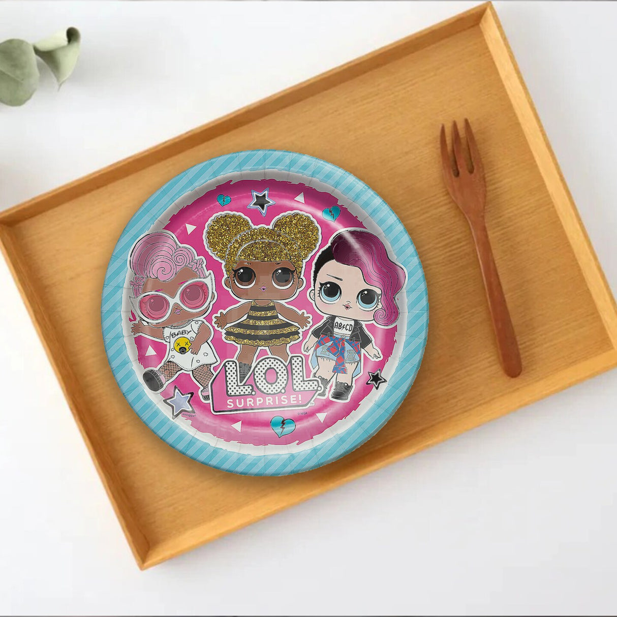 8 Count L.O.L. Surprise Party Paper Dinner Plates 8.75" Disposable Plates for Kids’ Birthday Parties