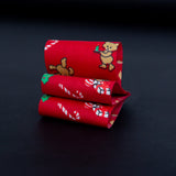Red Teddy Bear and Christmas Tree Ribbon - 1.875"