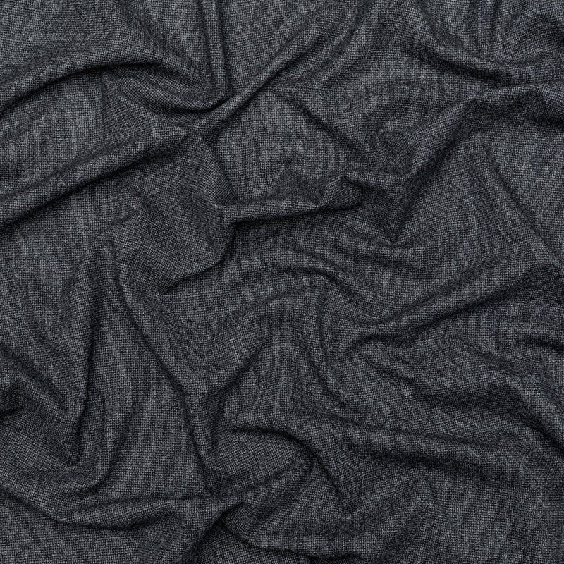 Stretch Wool Suiting - Heathered Peat Gray