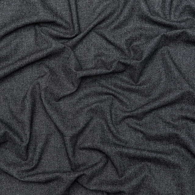 Stretch Wool Suiting - Heathered Peat Gray