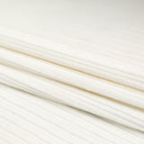 White Striped Pile Rayon Velvet