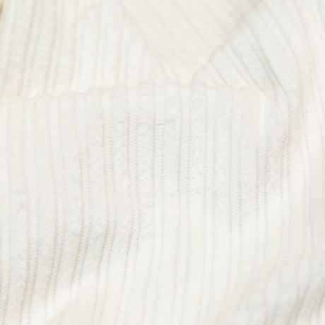 White Striped Pile Rayon Velvet