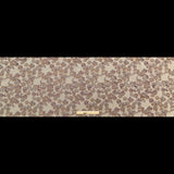 Beige and Metallic Bronze Floral Polyester Jacquard