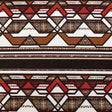 Brown and White Geometric Cotton Woven