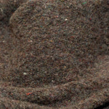 Muted Brown Heathered and Speckled Fuzzy Wool Knit