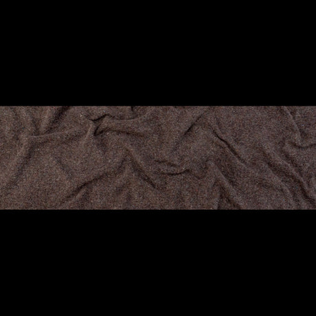 Muted Brown Heathered and Speckled Fuzzy Wool Knit