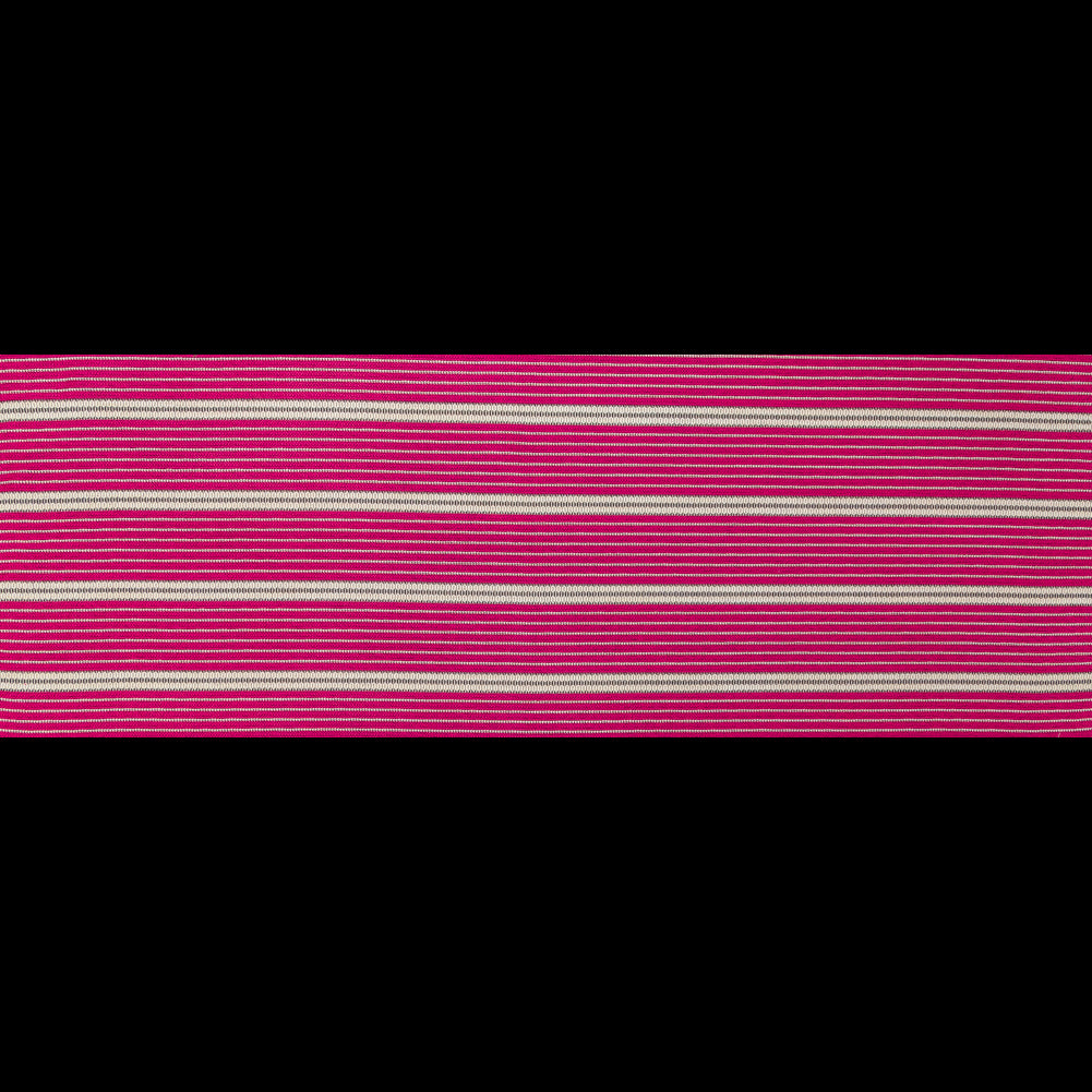 Raspberry Sorbet Striped Tweed