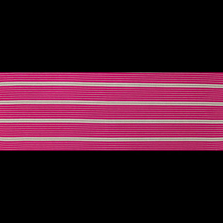 Raspberry Sorbet Striped Tweed