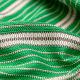 Kelly Green Striped Tweed