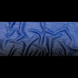 Royal Blue, Black and Metallic Silver Striped Woven