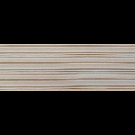 Ivory and Beige Striped Cotton Dobby