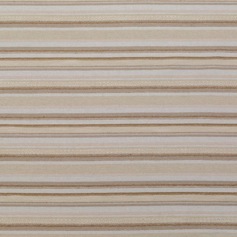 Ivory and Beige Striped Cotton Dobby