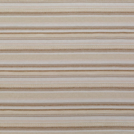 Ivory and Beige Striped Cotton Dobby