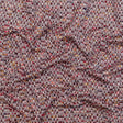 Burgundy and White Striped Cotton and Wool Tweed