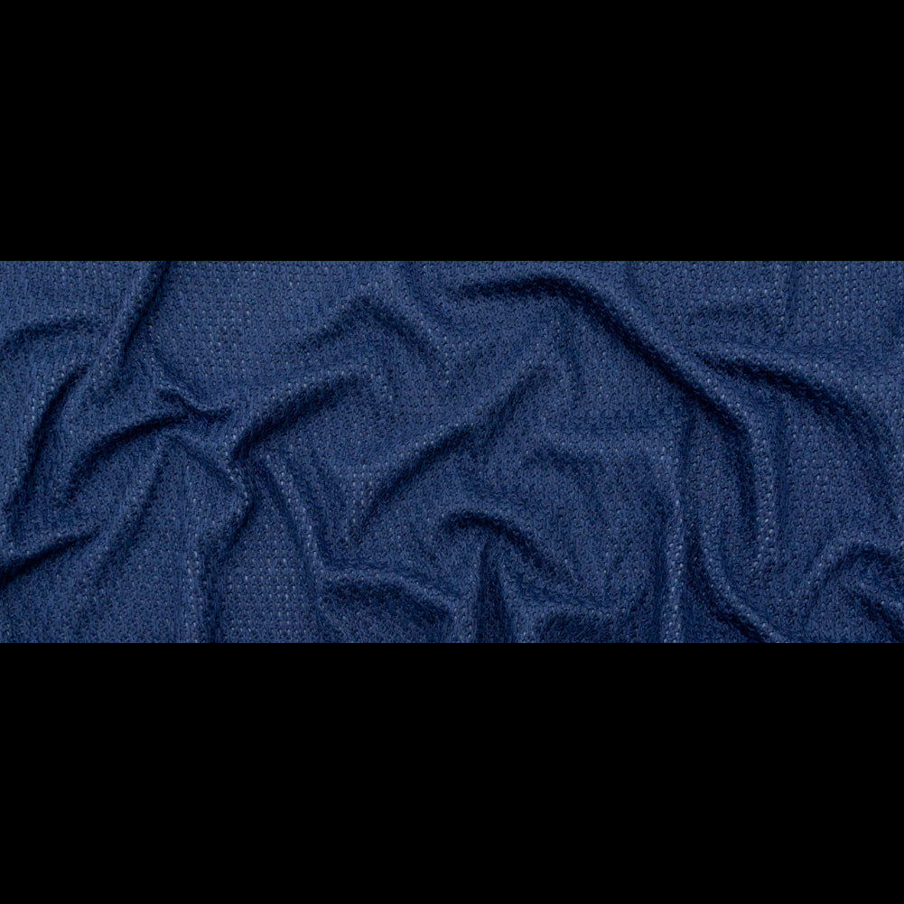 Gray Interlock Knit with Topical Navy Knit Yarn Design
