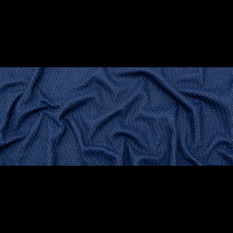 Gray Interlock Knit with Topical Navy Knit Yarn Design