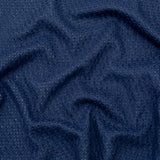 Gray Interlock Knit with Topical Navy Knit Yarn Design