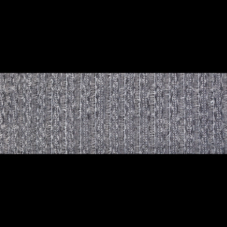 Black, White and Metallic Silver Fringe Lace