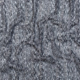 Black, White and Metallic Silver Fringe Lace