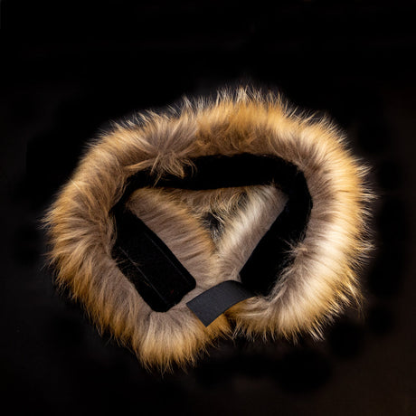 Natural Finn Racoon Fox Fur Headband or Scarf with VELCRO&reg; Closure