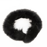 Black Fox Fur Headband or Scarf with VELCRO&reg; Closure