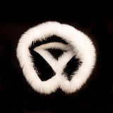 White Fox Fur Headband or Scarf with VELCRO&reg; Closure