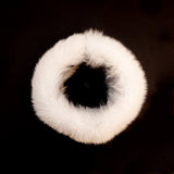 White Fox Fur Headband or Scarf with VELCRO&reg; Closure