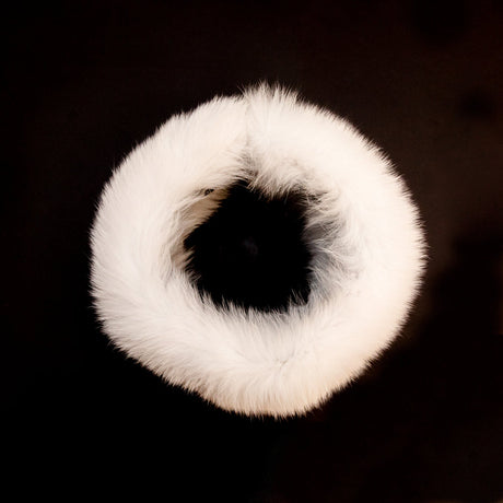 White Fox Fur Headband or Scarf with VELCRO&reg; Closure