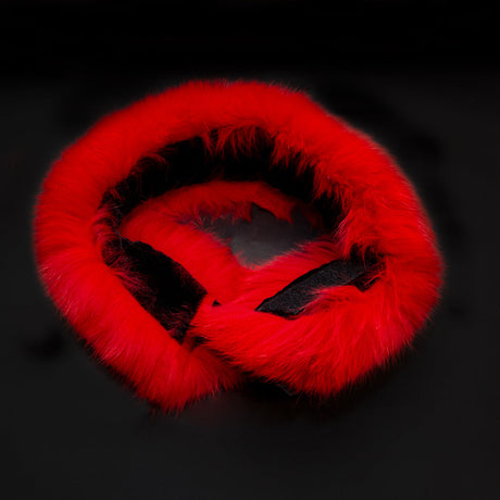 Red Fox Fur Headband or Scarf with VELCRO&reg; Closure
