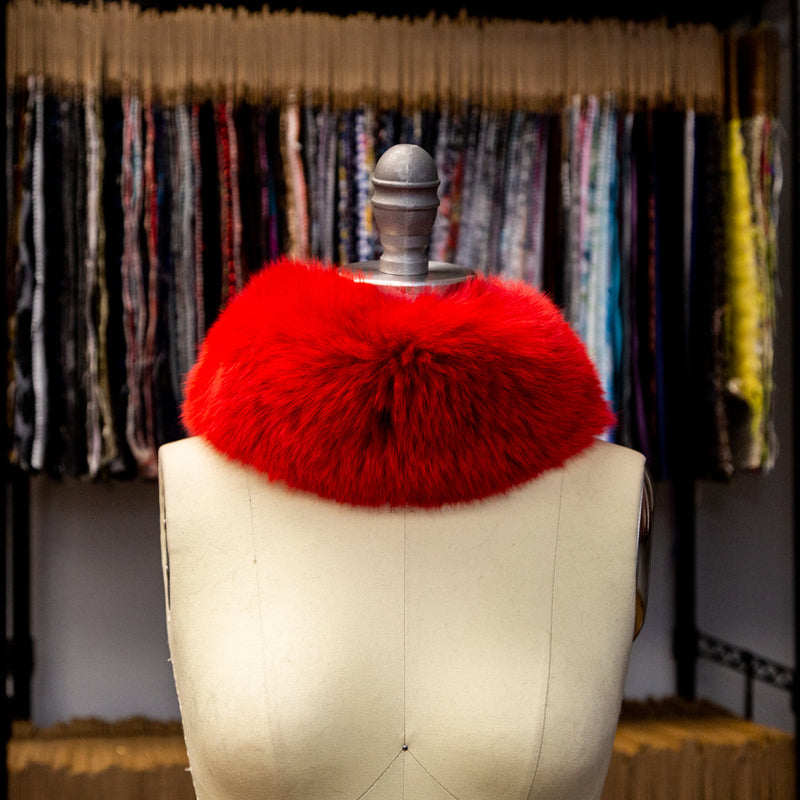 Red Fox Fur Headband or Scarf with VELCRO&reg; Closure