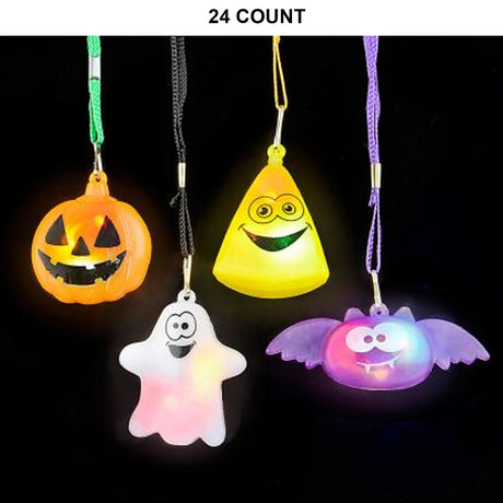 Flashing Halloween Necklaces