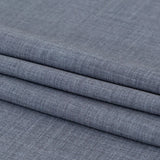 Italian Heathered Gray Stretch Double Faced Wool Suiting