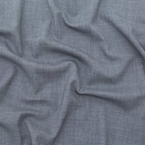 Italian Heathered Gray Stretch Double Faced Wool Suiting