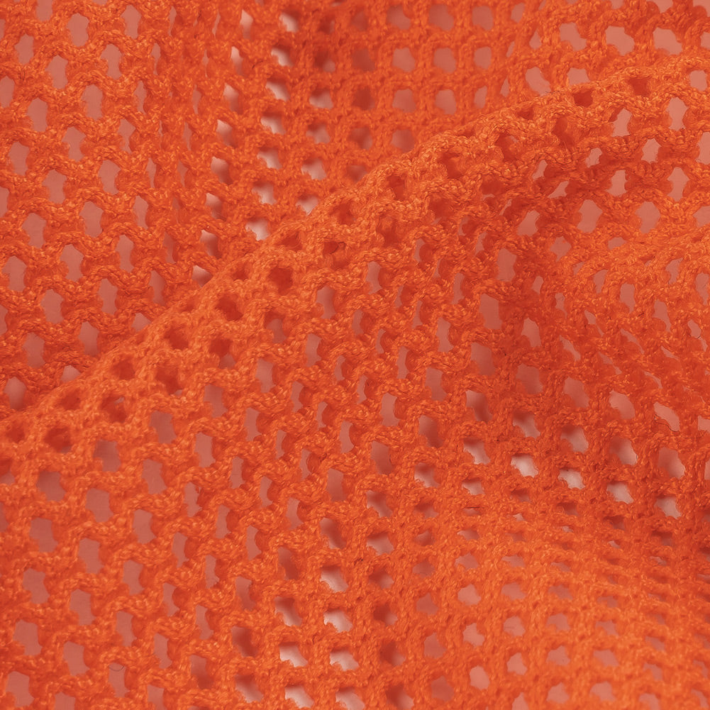 Coral Orange Polyester Mesh