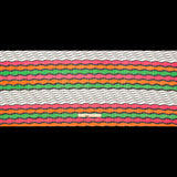 Magenta, Orange and Grass Green Wavy Striped Sweater Knit
