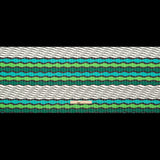 Turquoise, Jade and Lime Wavy Striped Sweater Knit